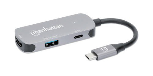 Docking Usb C 3 Ptos Hdmi/Usb-A/Usb-C Pd Manhattan 130707