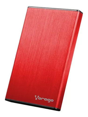 Enclosure Vorago Dd 2.5 Usb 2.0 Sata Sop. Hasta 2 Tb Rojo Hdd-102-Rd