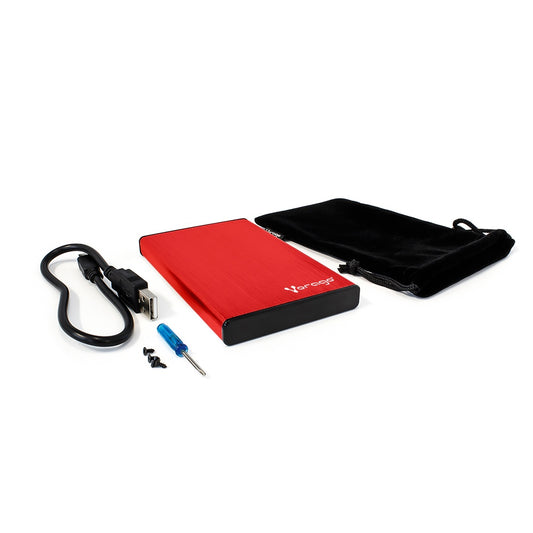 Vorago Gabinete De Disco Duro Hdd-201, 2.5'', Sata, Usb 3.0, Rojo