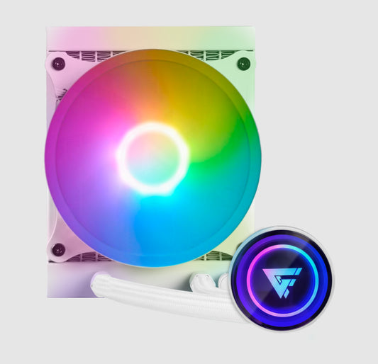 Enfriamiento Líquido Game Factor 1X120Mm Rgb Tdp 150W 70 Cfm, Blanco Lqg501-Wh