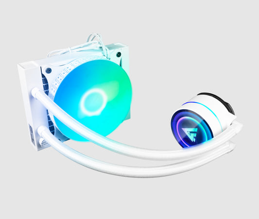 Enfriamiento Líquido Game Factor 1X120Mm Rgb Tdp 150W 70 Cfm, Blanco Lqg501-Wh