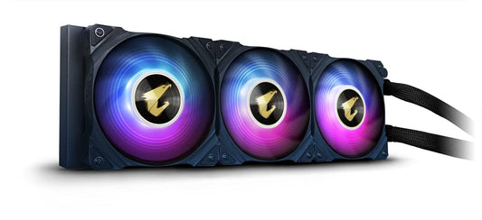 Ventilador P/Cpu Gigabyte (Gp-Aorus Waterforce X 360)3 Fan 120Mm, Rgb,Intel/Amd,Enfriamiento Liquido