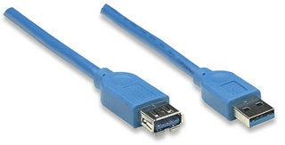 Extension De Cable Usb V3.0 Manhattan 2 Mts Azul 322379
