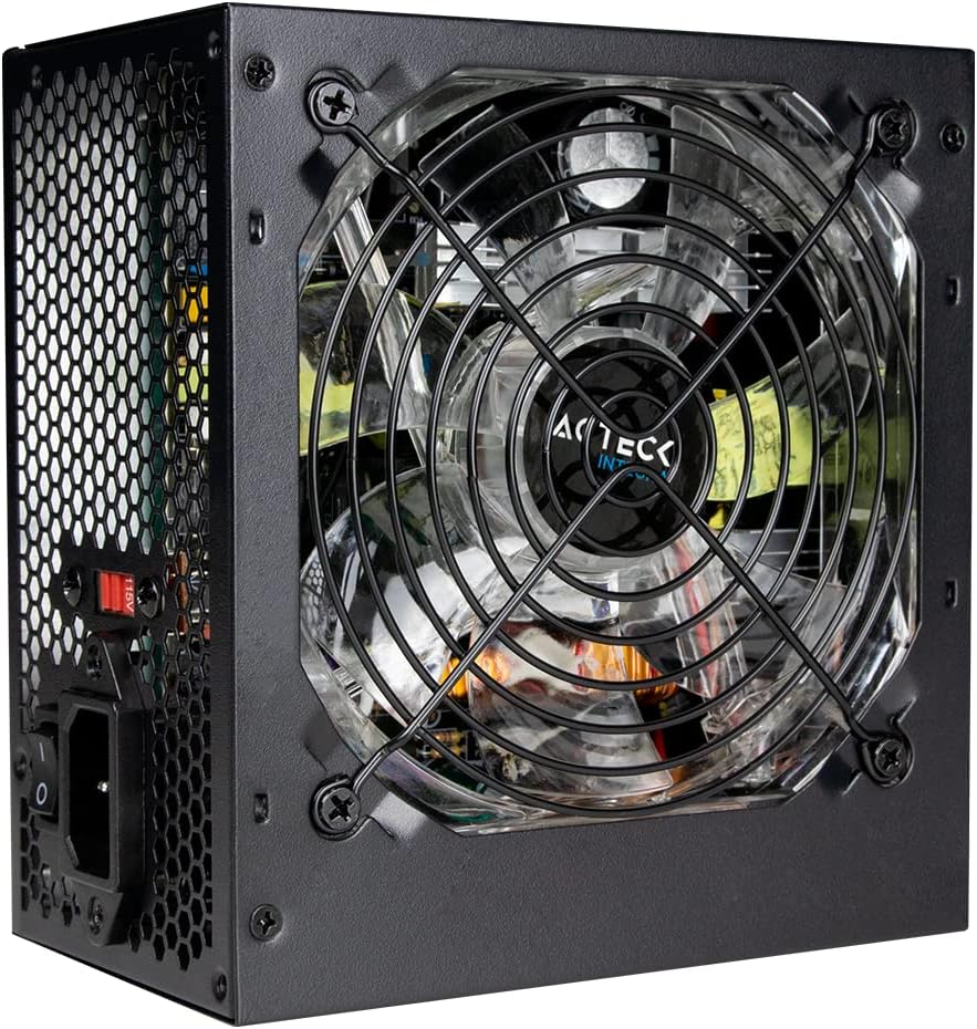 Fuente De Poder Acteck (Es-05004) Z-700,700W,24 Pines,3 Sata,2 Molex,1 Floppy,Vent 120Mm