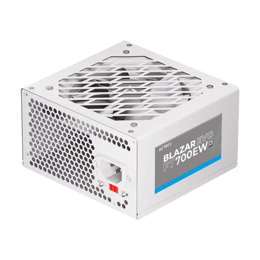 Fuente De Poder Acteck (Es-05004Eb) Ft700Ew,700W,24 Pines,4 Sata,2 Molex,Vent 120Mm,Blanco
