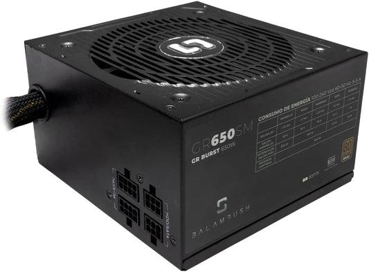 Fuente De Poder Balam Rush (Br-931175) Gr650,650W,80 Plus Bronze,5 Sata,Semi Modular,Vent 120Mm