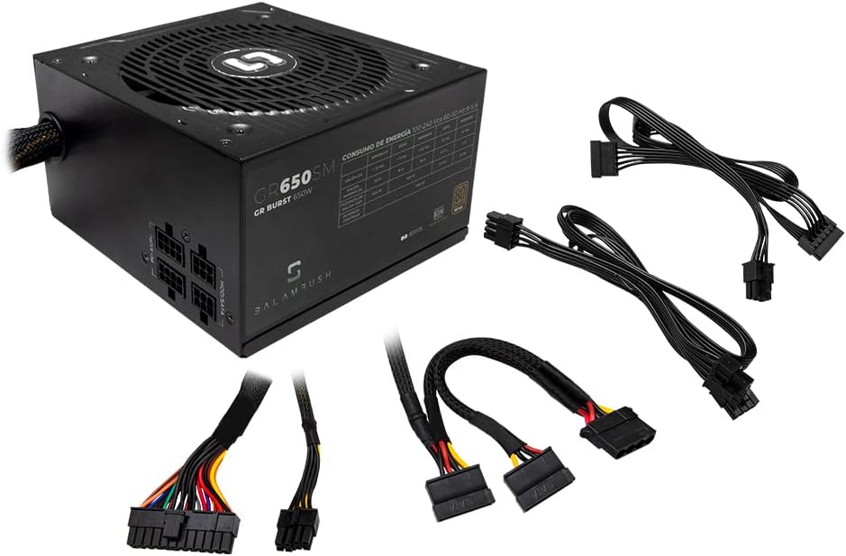Fuente De Poder Balam Rush (Br-931175) Gr650,650W,80 Plus Bronze,5 Sata,Semi Modular,Vent 120Mm