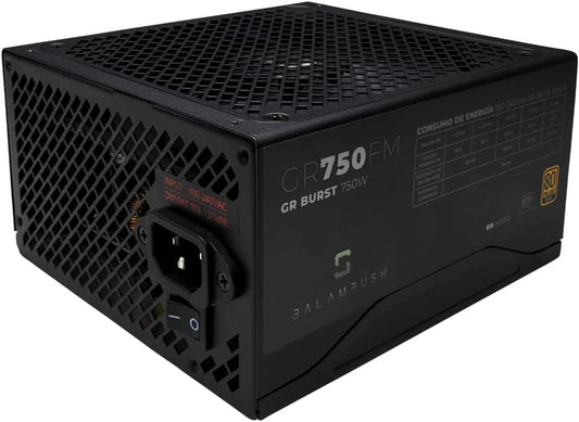 Fuente De Poder Balam Rush (Br-931182) Gr750,750W,80 Plus Gold,6 Sata,3 Molex,Modular,Vent 140Mm