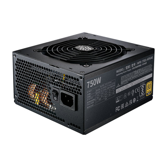 Fuente De Poder Cooler Master (Mpe-7501-Afaag-3U2) Mwe Gold V2 Fm 750Wpcie580 Goldpfc Actatx3.0