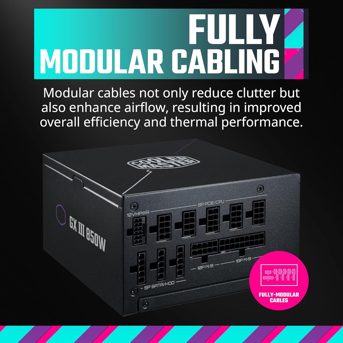 Fuente De Poder Cooler Master (Mpx-8503-Afag-2Bus)Gxii Gold 850Pcie580 Goldmodularpfc Actatx3.0