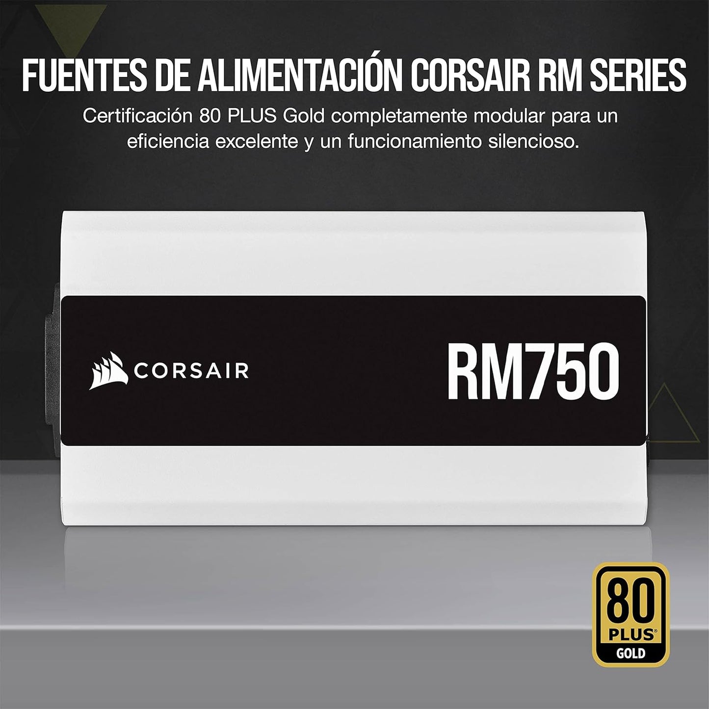 Fuente De Poder Corsair (Cp-9020231-Na) Rm750 750W Full Modular Blanca 80 Plus Gold