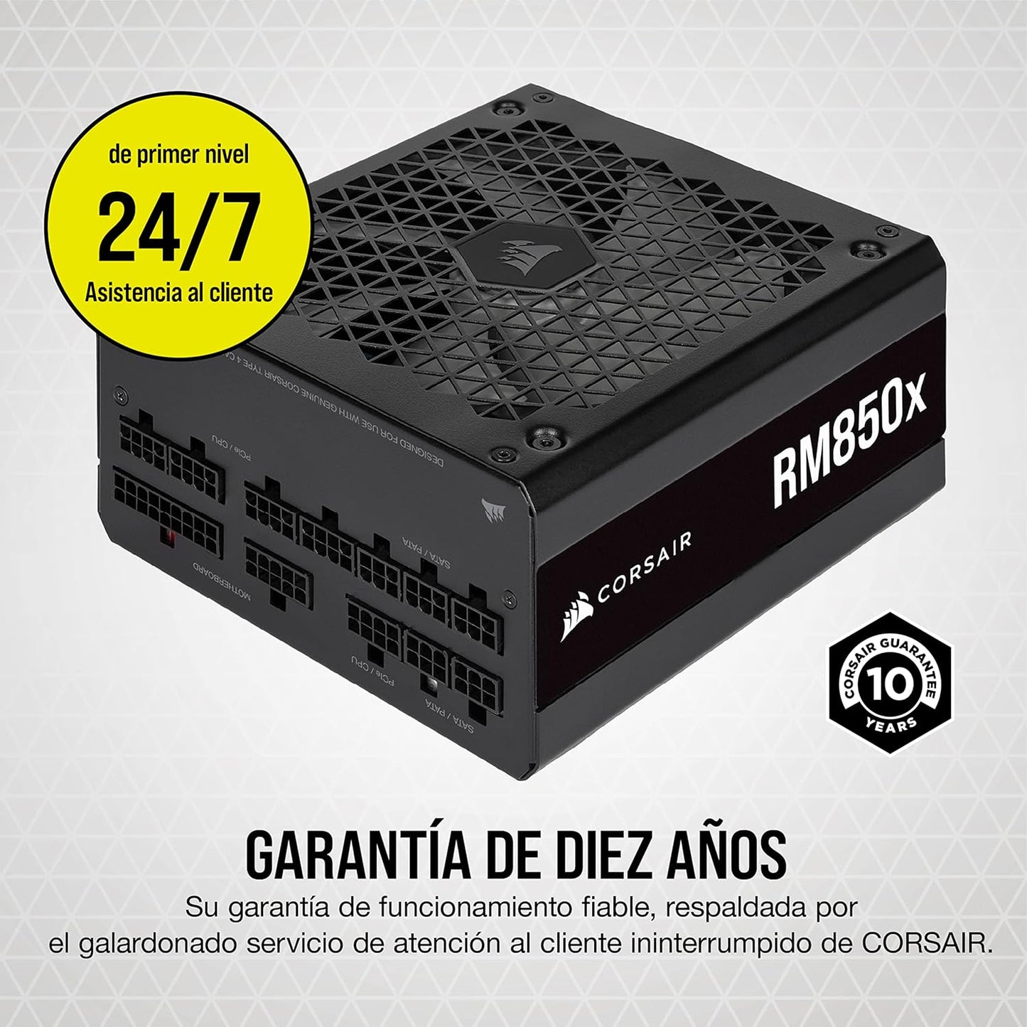 Fuente De Poder Corsair (Cp-9020200-Na) Rm850X,850W,Full Modular,80 Plus Gold,Negro