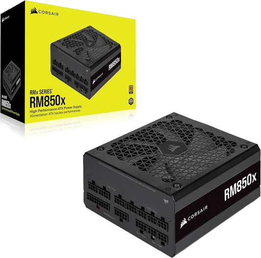 Fuente De Poder Corsair (Cp-9020200-Na) Rm850X,850W,Full Modular,80 Plus Gold,Negro