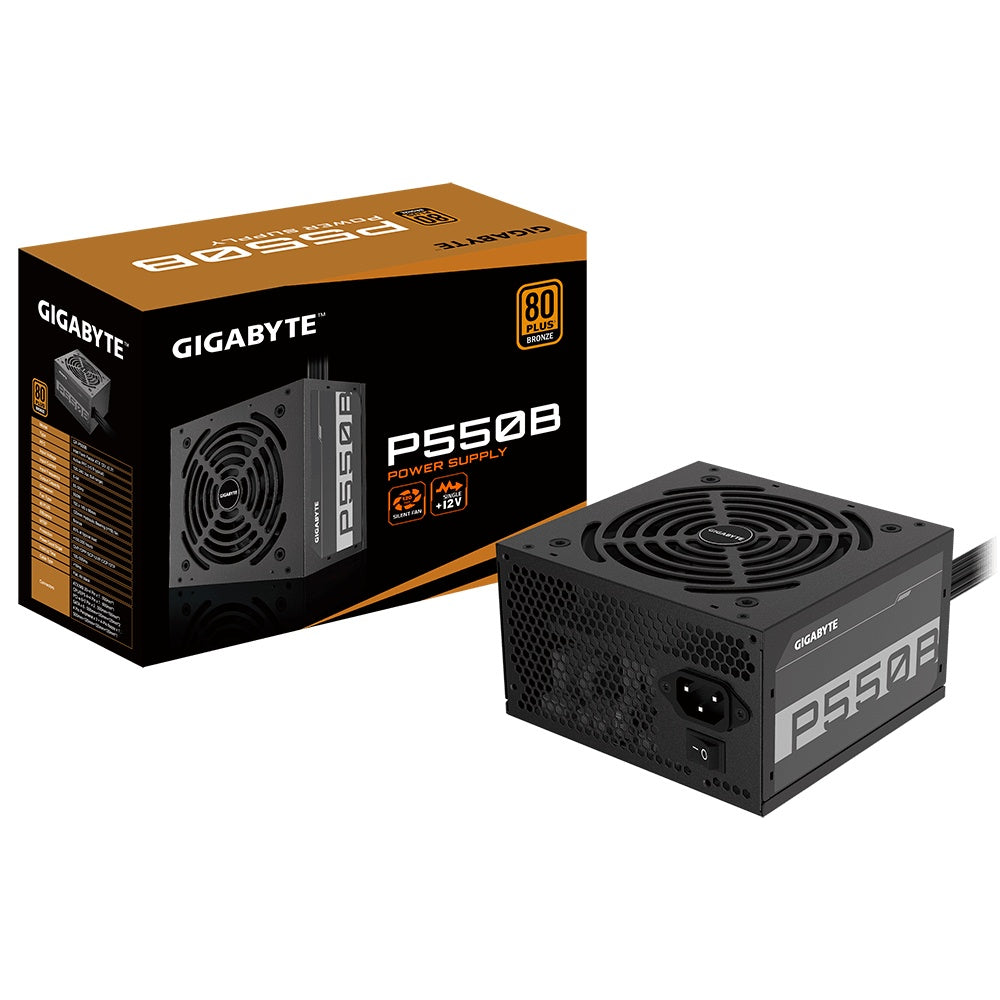 Fuente De Poder Gigabyte (Gp-P550B) 550W, 80 Plusbronze, Ventilador Silencioso
