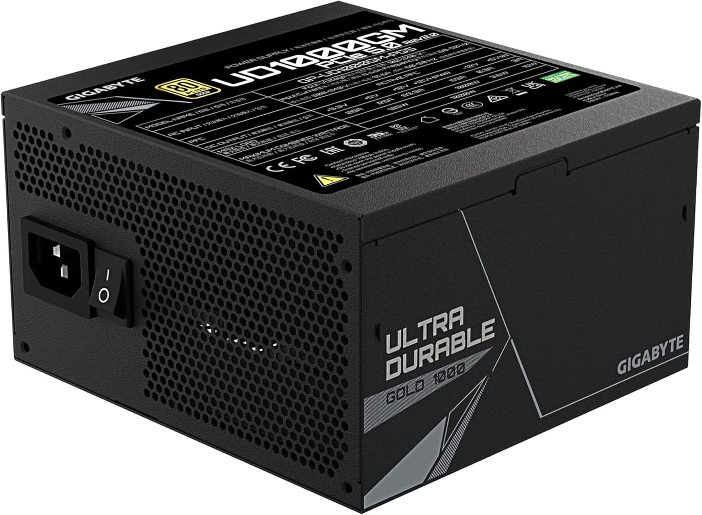 Fuente De Poder Gigabyte (Gp-Ud1000Gm-Pg5) 1000W,Modular, Ultra Durable, 80 Plus Gold