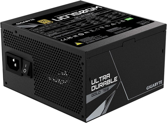 Fuente De Poder Gigabyte (Gp-Ud750Gm) 750W, Modular, Ultra Durable, 80 Plus Gold