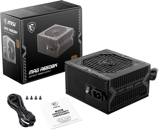 Fuente De Poder Msi (Mag A650Bn) 650W80 Plus Bronzepfc Activoventilador 120 Mm
