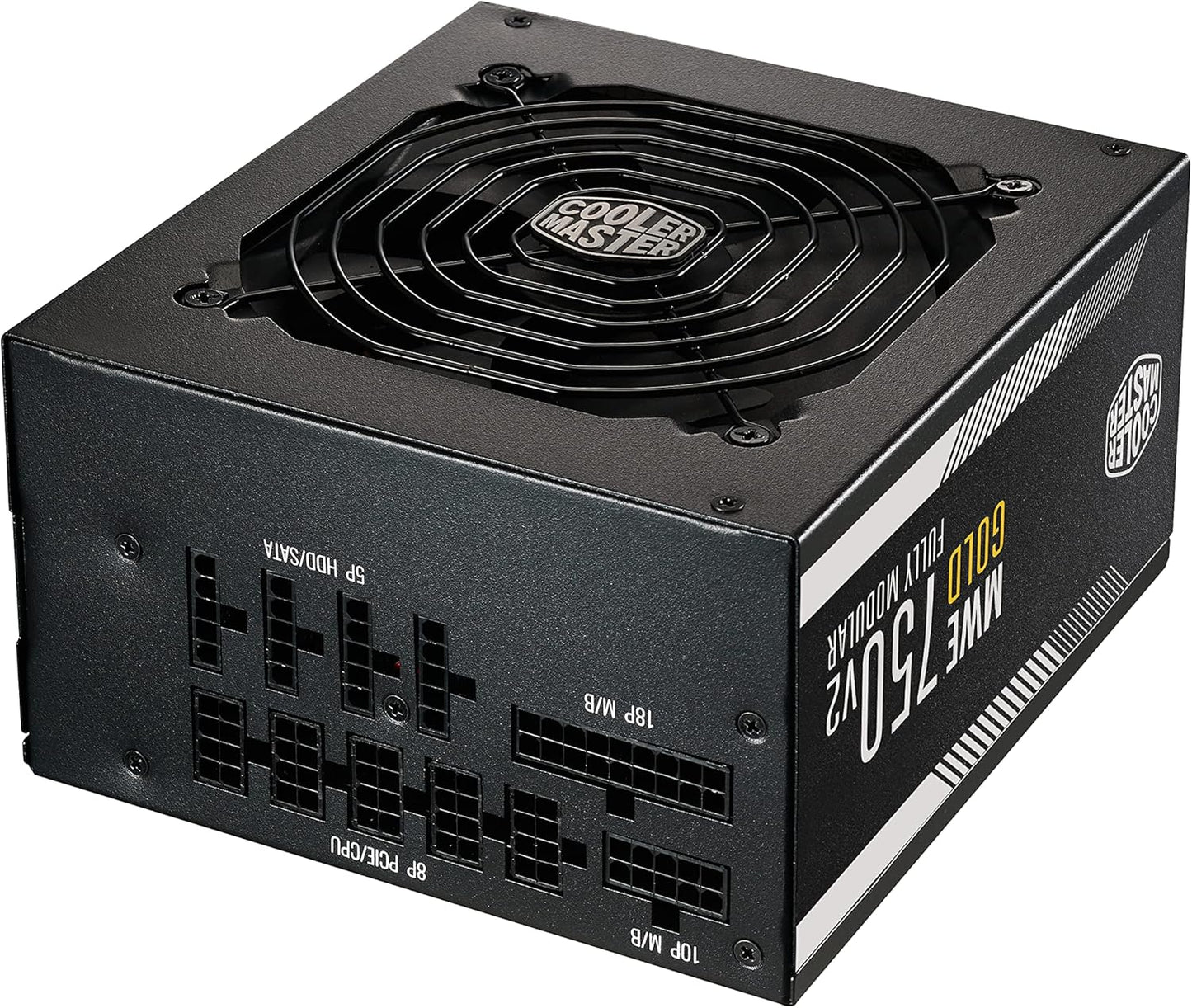 Fuente De Poder Cooler Master (Mpe-7501-Afaag-U2)Mpe 750W,80 Plus Oro,2*Eps, Modular