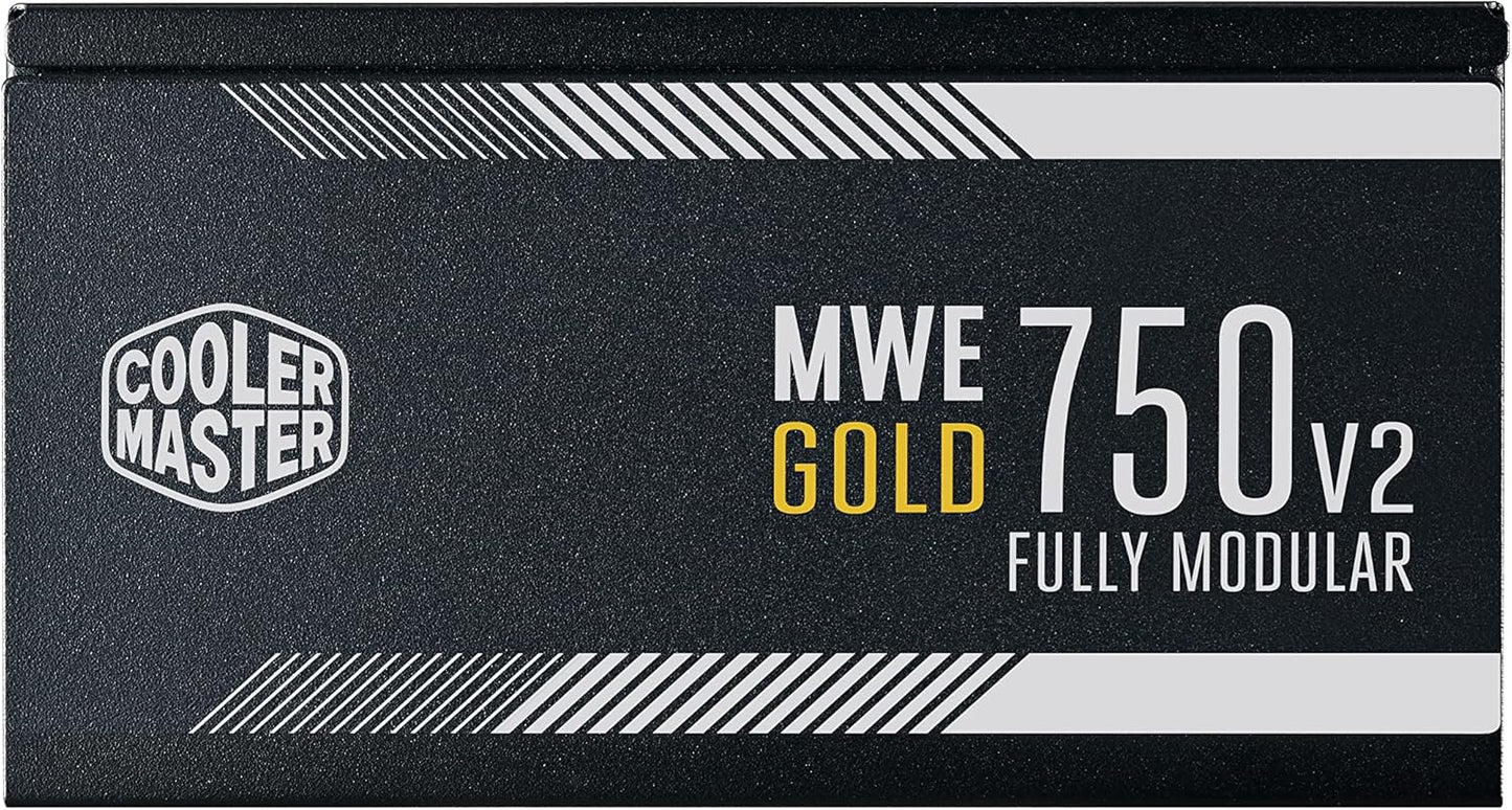 Fuente De Poder Cooler Master (Mpe-7501-Afaag-U2)Mpe 750W,80 Plus Oro,2*Eps, Modular
