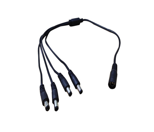 Fuente De Poder Saxxon (Psu1204Epaq2) 12Vdc,4.1 Amp + Divisor 4 Conectores Macho,Negro