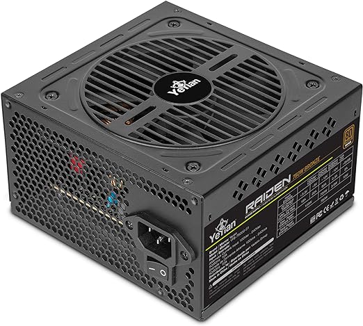 Fuente De Poder Yeyian Yfb-75000-01 Raiden 750W 80+ Bk Non-Modular
