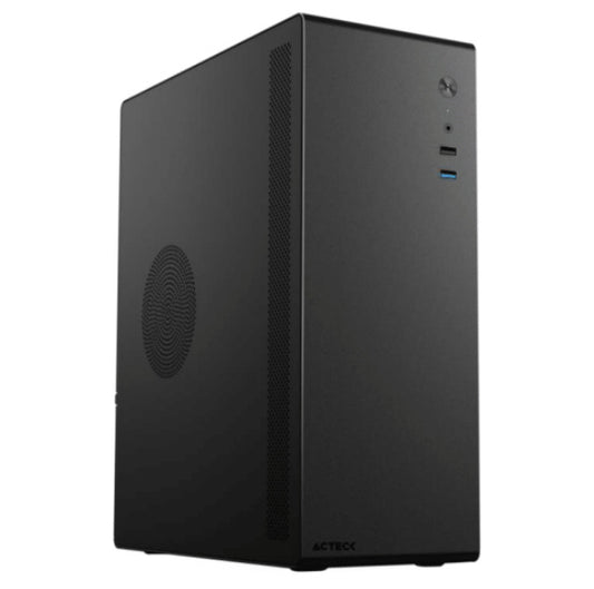 Gabinete Acteck (Ac-935142) Neuss Gi480,Micro Atx,Fuente 450W Sfx,Usb C,Usb 3.0,Usb 2.0,Negro