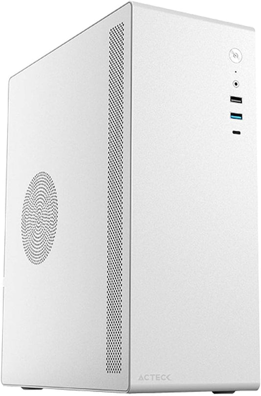 Gabinete Acteck (Ac-935159) Neuss Gi485,Micro Atx,Fuente 450W Sfx,Usb C,Usb 3.0,Usb 2.0,Blanco