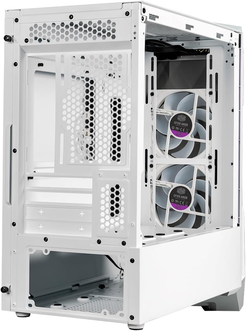 Gabinete Cooler Master (Td300-Wgnn-S00) Td300 Mesh,Blanco,2*Fan 120Mm,Mini Torre,S/Fuente