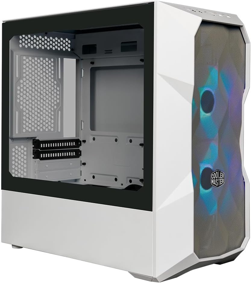Gabinete Cooler Master (Td300-Wgnn-S00) Td300 Mesh,Blanco,2*Fan 120Mm,Mini Torre,S/Fuente