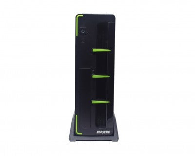 Gabinete Evotec (Ev-1010) Slim Aruba Micro Atx,600W, Usb 1/2.0, Negro/Verde.