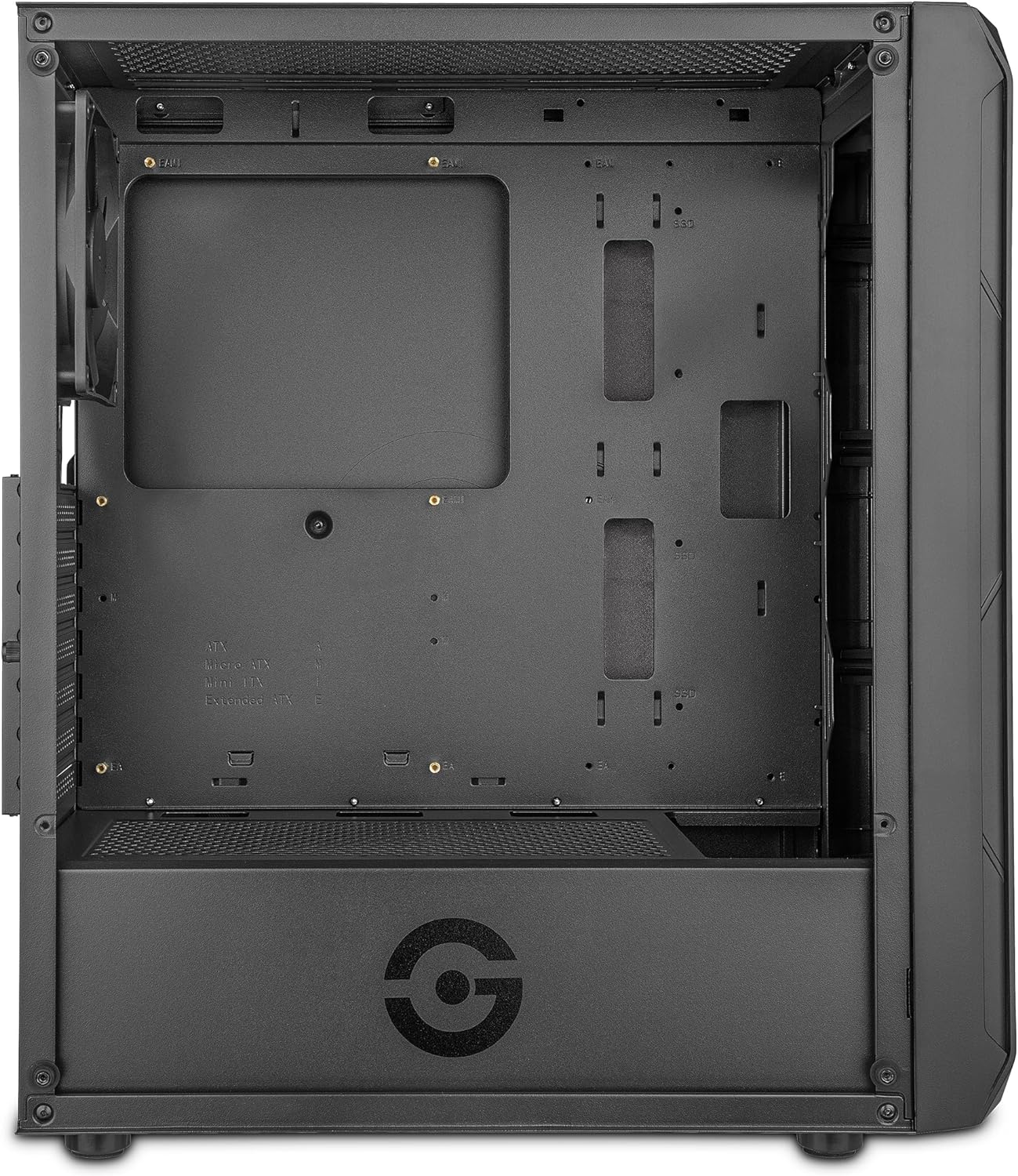 Gabinete Getttech (Gcm-Asgx1-01Bk) Micro Atx 1*Fan3*Usb2*3.5Mmcristal Templados/Fuentenegro