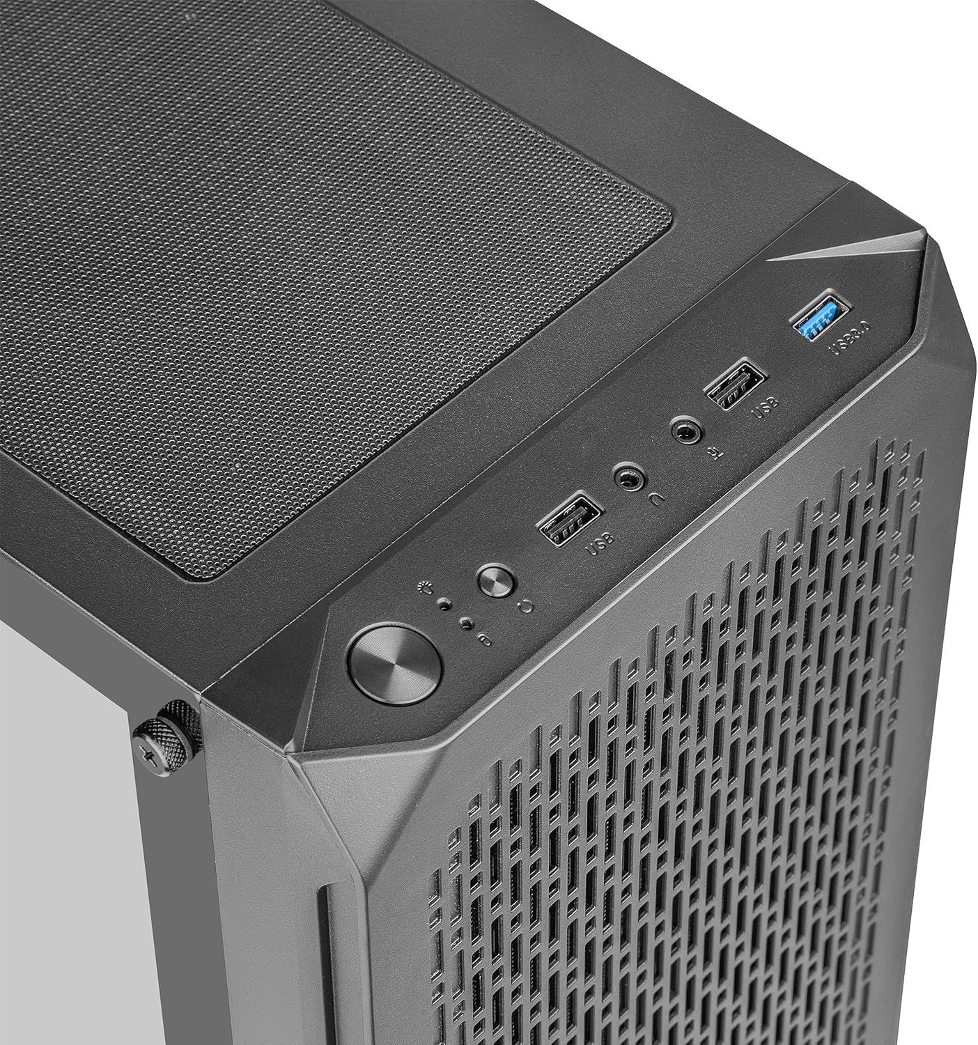 Gabinete Getttech (Gcm-Asgx1-01Bk) Micro Atx 1*Fan3*Usb2*3.5Mmcristal Templados/Fuentenegro