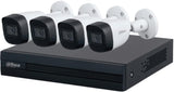 Kit Dvr Dahua 4Ch (Dh-Kit/Xvr1B04-I/4-Hfw1200Cmn-A-0280B-S5) Metal,Microfono Int,Wizsense,2Mp,1080P