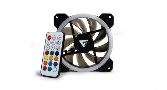 Ventilador Game Factor Fkg400 Rgb, 120Mm, 1500Rpm, Negro - 3 Piezas
