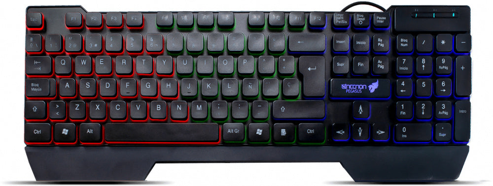Kit Gaming 4 En 1 Necnon (Ngc-Pegasus-Az) Tecladocompleto,Diadema,Mousepad,Mouse 1000Dpi,Azul