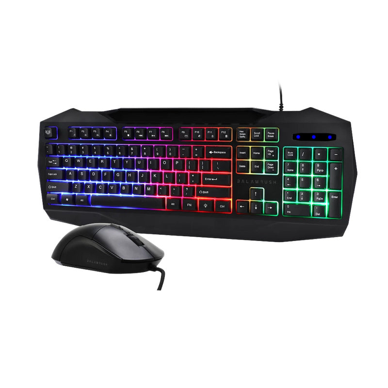 Kit Teclado Y Mouse Alambrico Balam Rush (Br-936293) Squad Master Ktm333105 Tec3200 Dpinegro