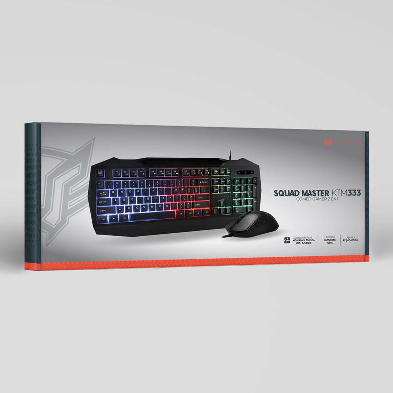 Kit Teclado Y Mouse Alambrico Balam Rush (Br-936293) Squad Master Ktm333105 Tec3200 Dpinegro