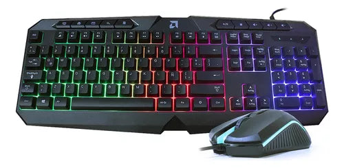 Kit Teclado Y Mouse Amd (Kb-Mouse Kit) Teclado Rgb Y Mouse Rgb