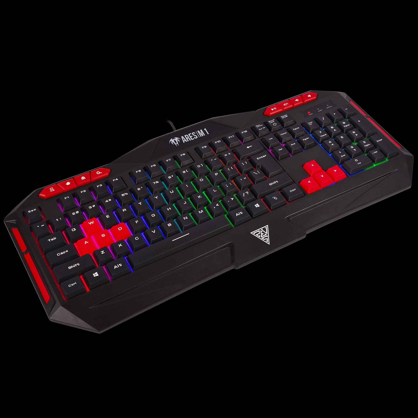Kit Teclado Y Mouse Gamdias (Gd-Poseidon M2) Rgb,Teclado, Mouse, Mouse Pad, Audifonos, 4-In-1 Combo