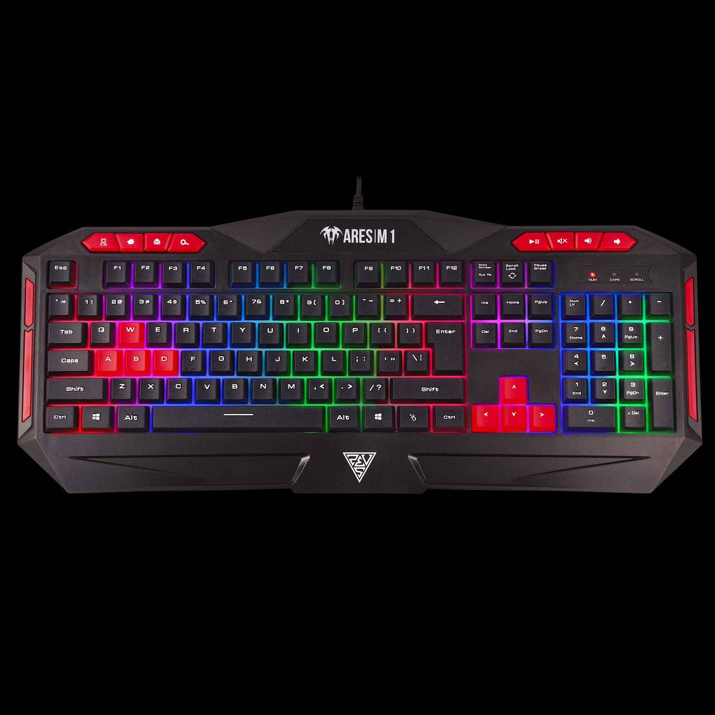 Kit Teclado Y Mouse Gamdias (Gd-Poseidon M2) Rgb,Teclado, Mouse, Mouse Pad, Audifonos, 4-In-1 Combo