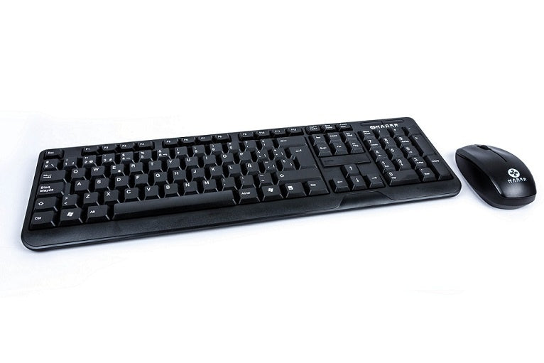 Kit Teclado Y Mouse Naceb (Na-426) Inalambrico,Usb,Negro,Resistente Al Agua