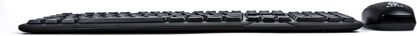 Kit Teclado Y Mouse Naceb (Na-426) Inalambrico,Usb,Negro,Resistente Al Agua
