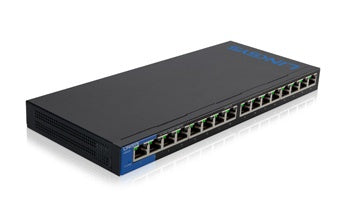Switch Linksys Gigabit Ethernet Lgs116, 16 Puertos 10/100/1000Mbps, 8000 Entradas - No Administrable