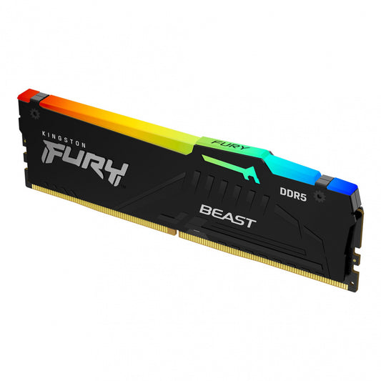 Memoria Ddr5 Kingston Furybeast 32Gb 5600Mhz Rgb Cl40 (Kf556C40Bba-32)