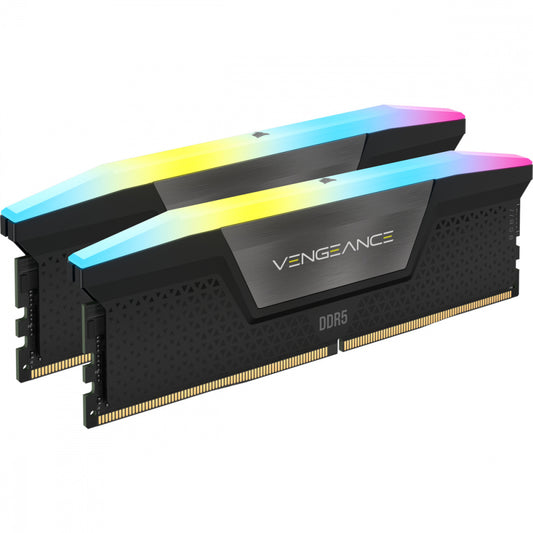 Memoria Dimm Ddr5 Corsair (Cmh32Gx5M2B5600C36K) 32Gb (2X16Gb) 5600Mhz Vengance Rgb Negro