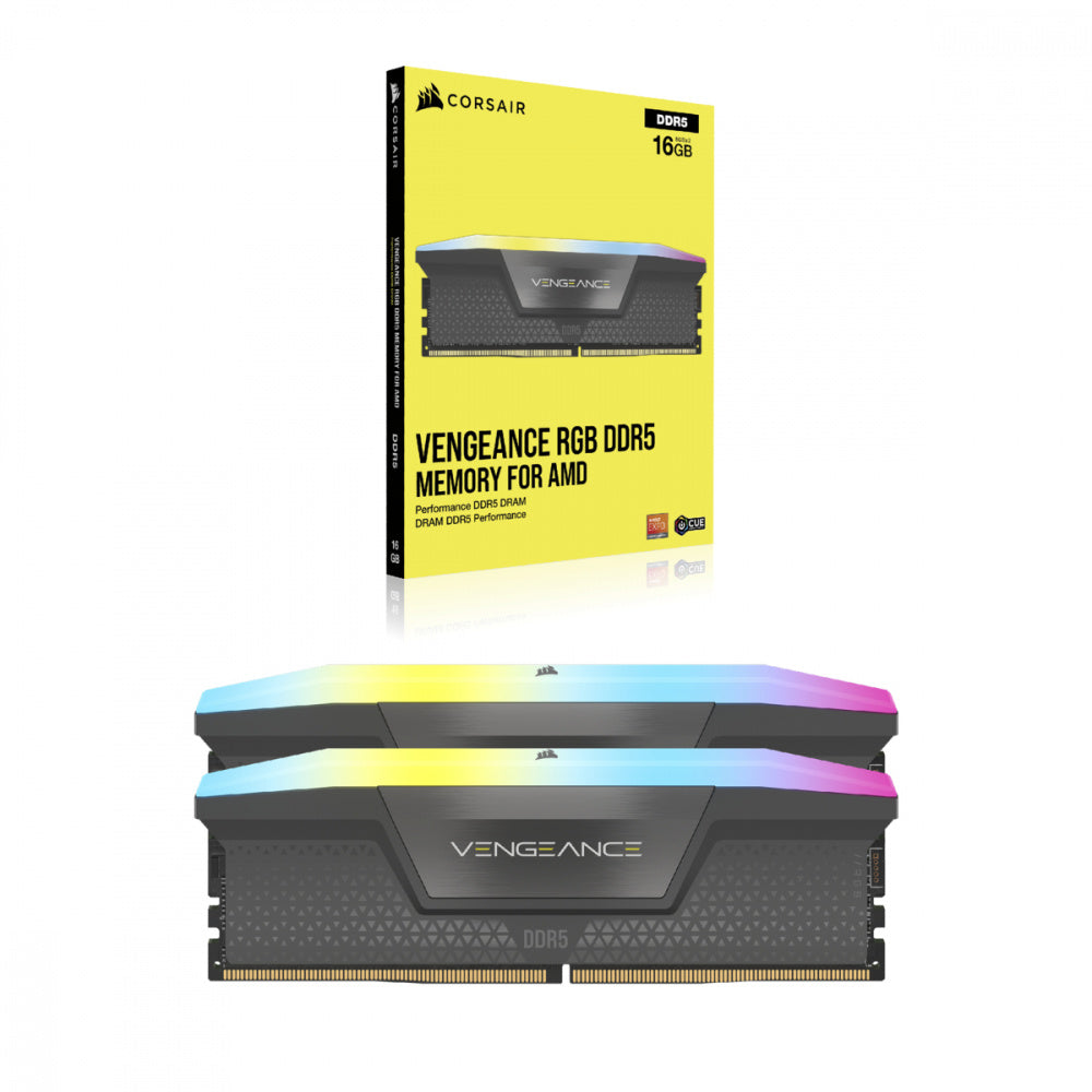 Memoria Dimm Ddr5 Corsair (Cmh64Gx5M2B5200Z40K) 64Gb (2X32Gb) 5200Mhz Vengance Rgb Amd Expo