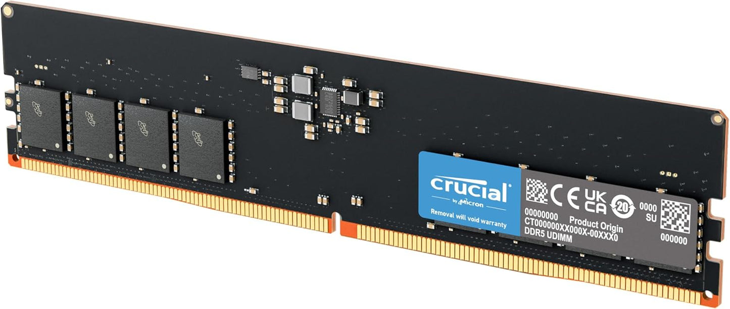 Memoria Dimm Ddr5 Crucial (Ct8G56C46U5) 8Gb 5600Mhz, Cl46