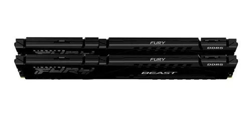 Memoria Dimm Ddr5 Kingston (Kf548C38Bbk2-32) 32Gb(2X16Gb) 4800Mhz, Fury Beast Black, Cl38