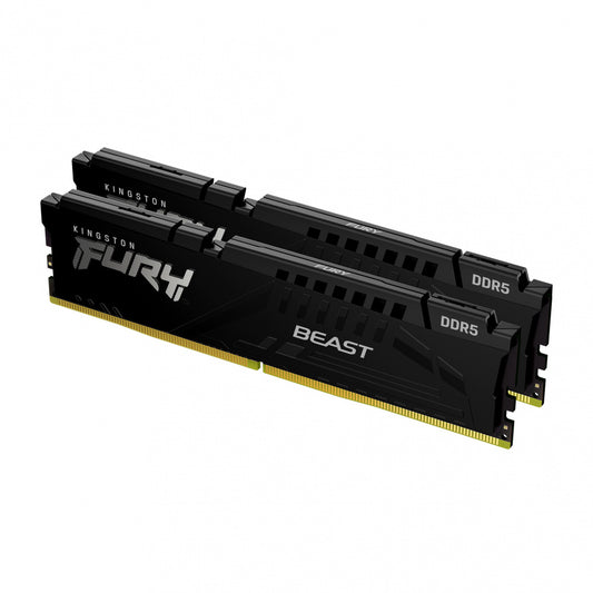 Memoria Dimm Ddr5 Kingston (Kf552C40Bbk2-32) 32Gb(2X16Gb) 5200Mhz Fury Beast Black