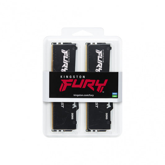 Memoria Dimm Ddr5 Kingston (Kf560C36Bbeak2-32) 32Gb (2X16Gb) 6000Mhz Cl36 Fury Beast Rgb